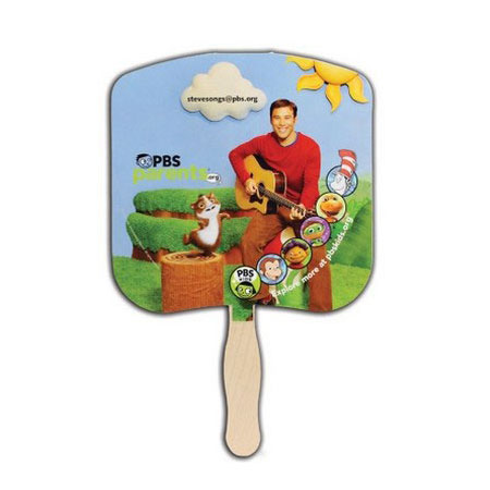 hand fan with custom printed image